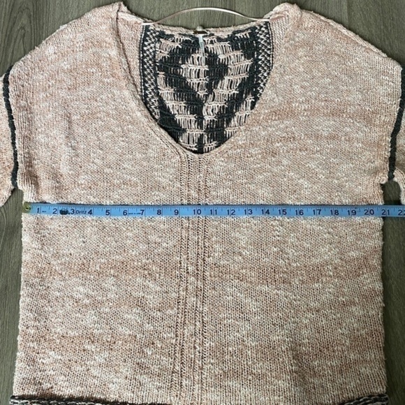 Free People Jackson Pattern Sweater In Rosewater Size Large - Picture 6 of 15